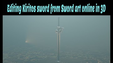 Editing Kiritos sword Elucidator from sword are online in 3D using Blender - Part 1