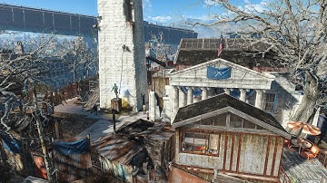 Fallout 4 - BUNKER HILL - Setllement build tour - NO MODS