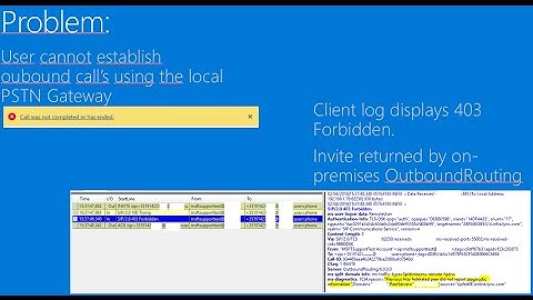 Troubleshooting Cloud PBX with On-Premises PSTN Connectivity