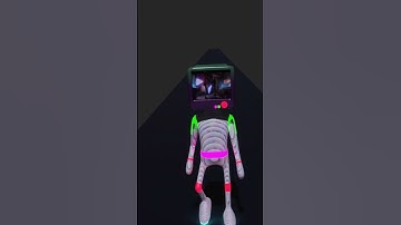 Neon Blob Man - Walking cycle #short #blender #vfx #animation #starwars #learning #art #music #dance
