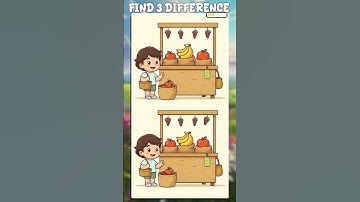 Only 1% Can Find These 3 Differences! 🤯 | Try Now! #shorts #spotthedifference
