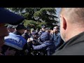 Albanian riot police clash with protesters calling for early elections