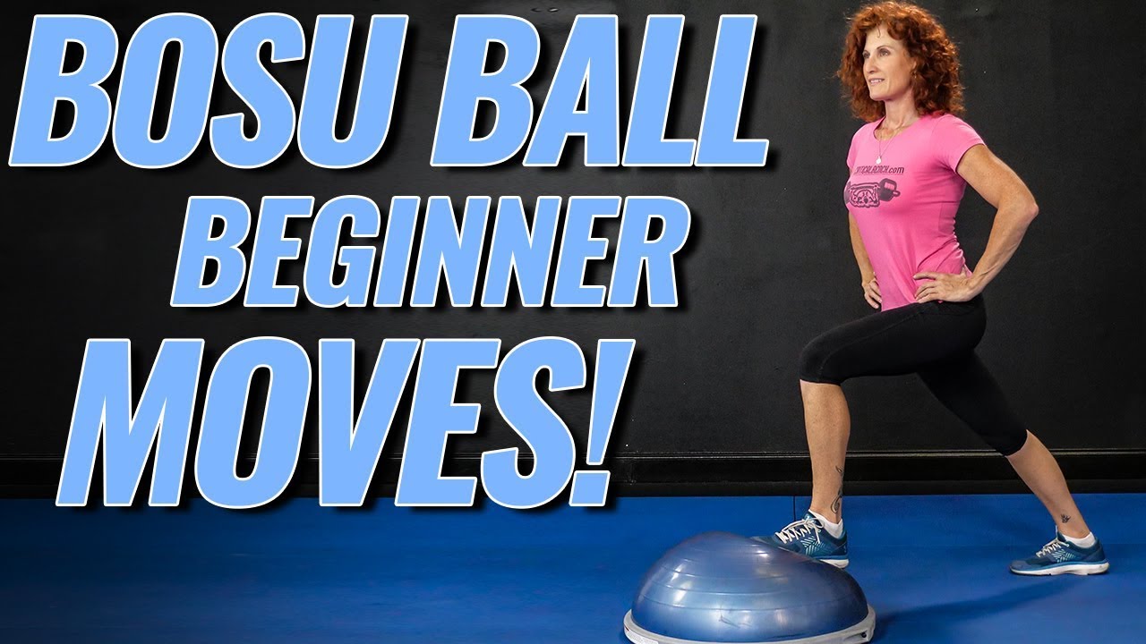 TOP 5 BOSU BALL EXERCISES FOR BEGINNERS / Lower & Upper Body Follow