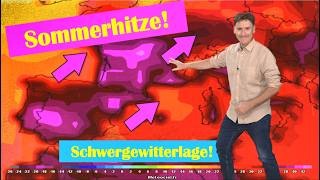 Im Südwesten Dauerhitze! Hitzespitzen leicht gekappt, schwere Gewitterlage am Freitag! Großhagel