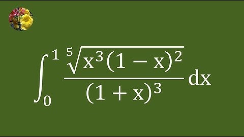 Method 2: Using Beta and Gamma Functions to Evaluate a Definite Integral