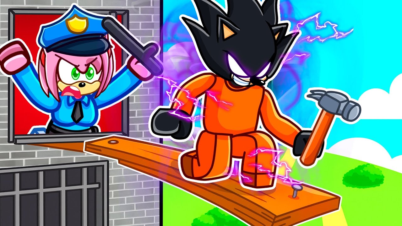 Me Converti en DARK SONIC para ESCAPAR DE LA PRISION en Roblox!