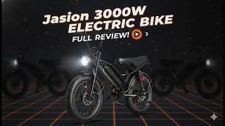 Jasion 3000W Electric Bike Review | 38 MPH Speed & 90 Mile Range Beast!