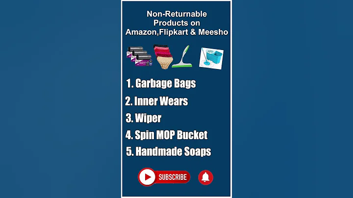 Non-Returnable Products on #amazon #flipkart #meesho #amazonproducts
