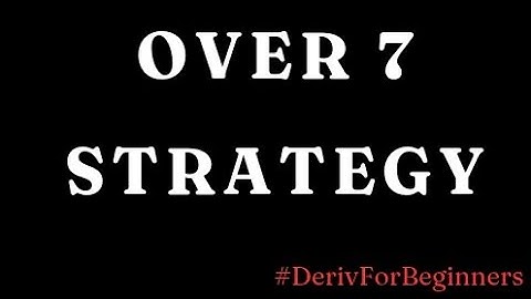 DERIV OVER 7 STRATEGY USING BINARYTOOL APP