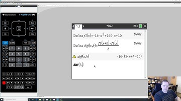 Difference Quotient in the nSpire CAS