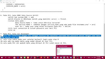 Pembuatan Database Link dengan oracle 12c