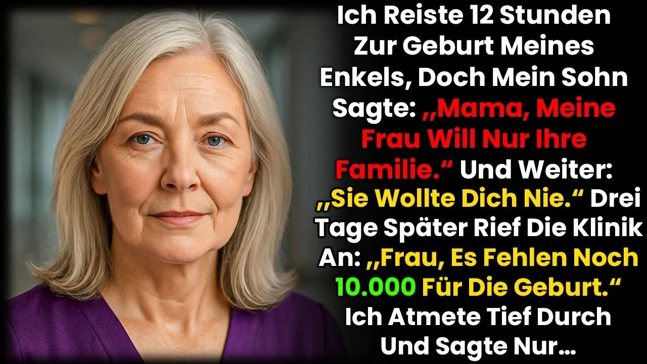 Ich stand im kalten Krankenhausflur, zwölf Stunden mit dem Bus angereist, und hörte meinen Sohn sagen: „Mama, wir möchten nur die engste Familie hier haben„. Meine Schwiegertochter hatte gerade...