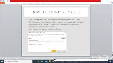 How To Generate Or Export Sylink File In SEPM For Communicate Client #Sylink  #SEPSylink