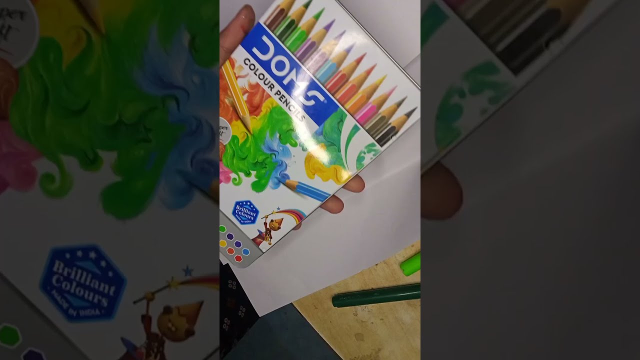 Doms Super Soft Pencil Colour 12 Shades Premium Colours Shorts