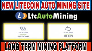 Unveiling the Ultimate LTC Auto Mining Site|Passive Earnings with Litecoin Auto Mining|