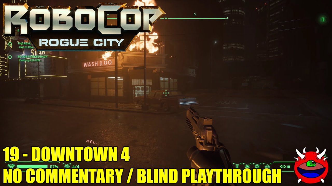 RoboCop: Rogue City - 19 Downtown Chaos - No Commentary - YouTube