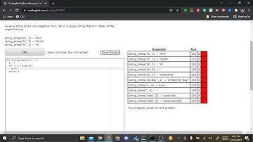 Coding Bat Problem 13 String Times