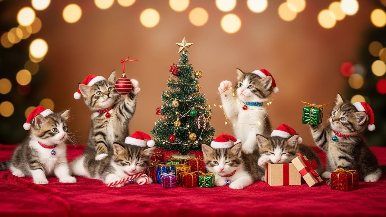 Merry Kitty Christmas | Fun Christmas Kids Song | Nursery Rhyme for Toddlers