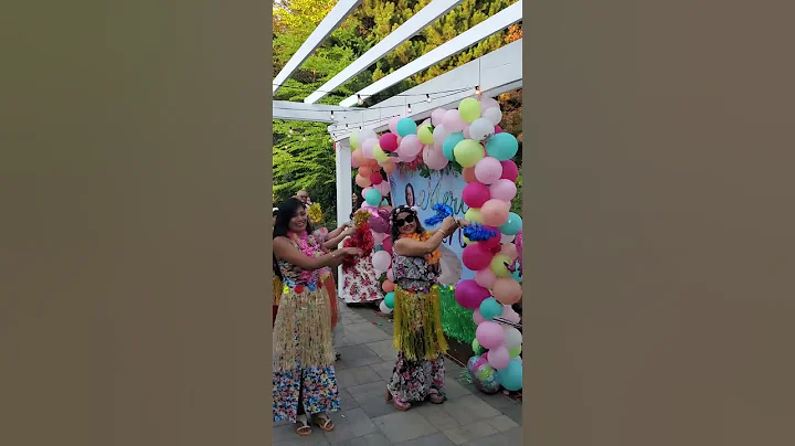 Hawaiian theme summer bday party #shorts #filipinofood