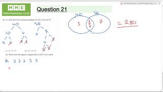 Edexcel June 2018 Paper 2 Foundation Q21