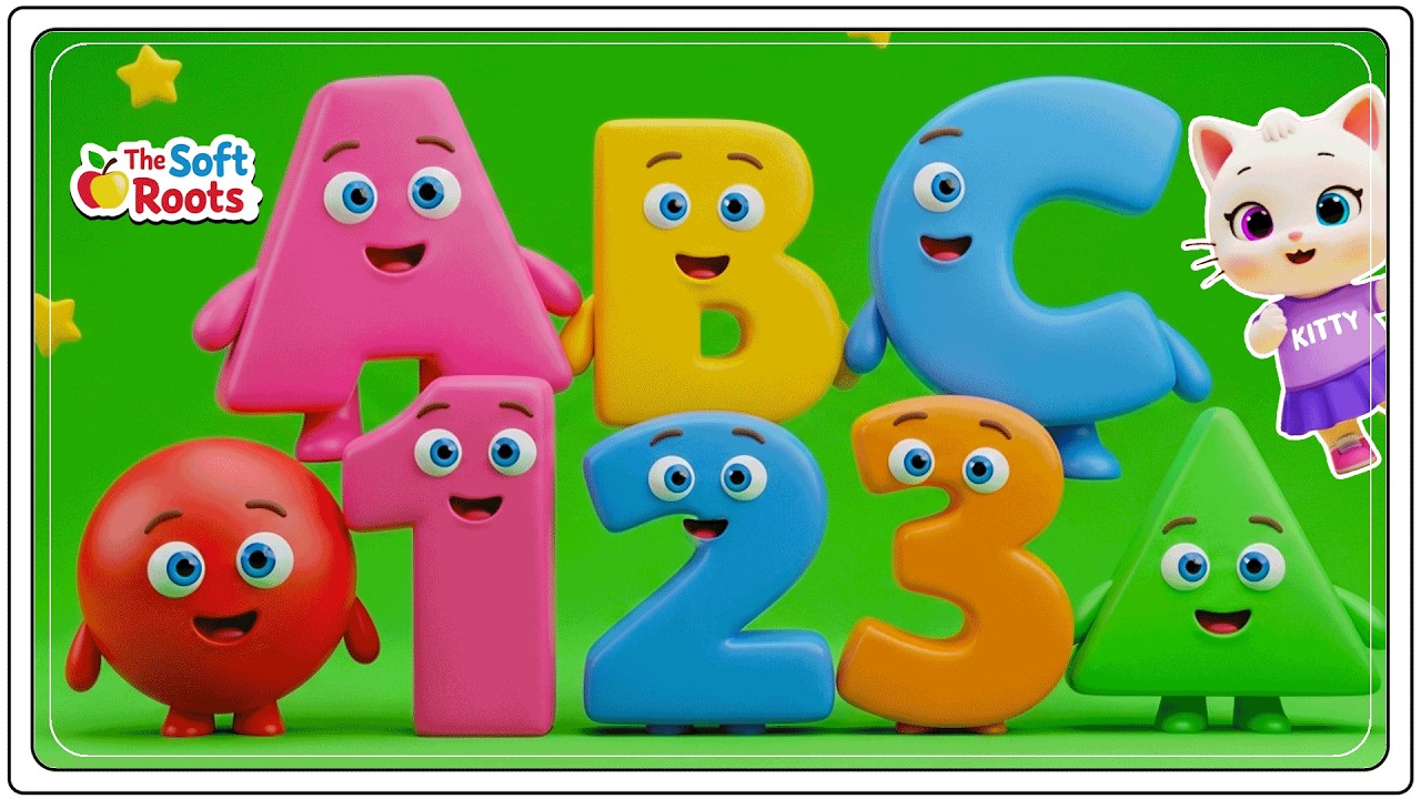 Preschool Learning activities for 3 year olds at home | Learn ABC Phonics Shapes Numbers Colors 🌈