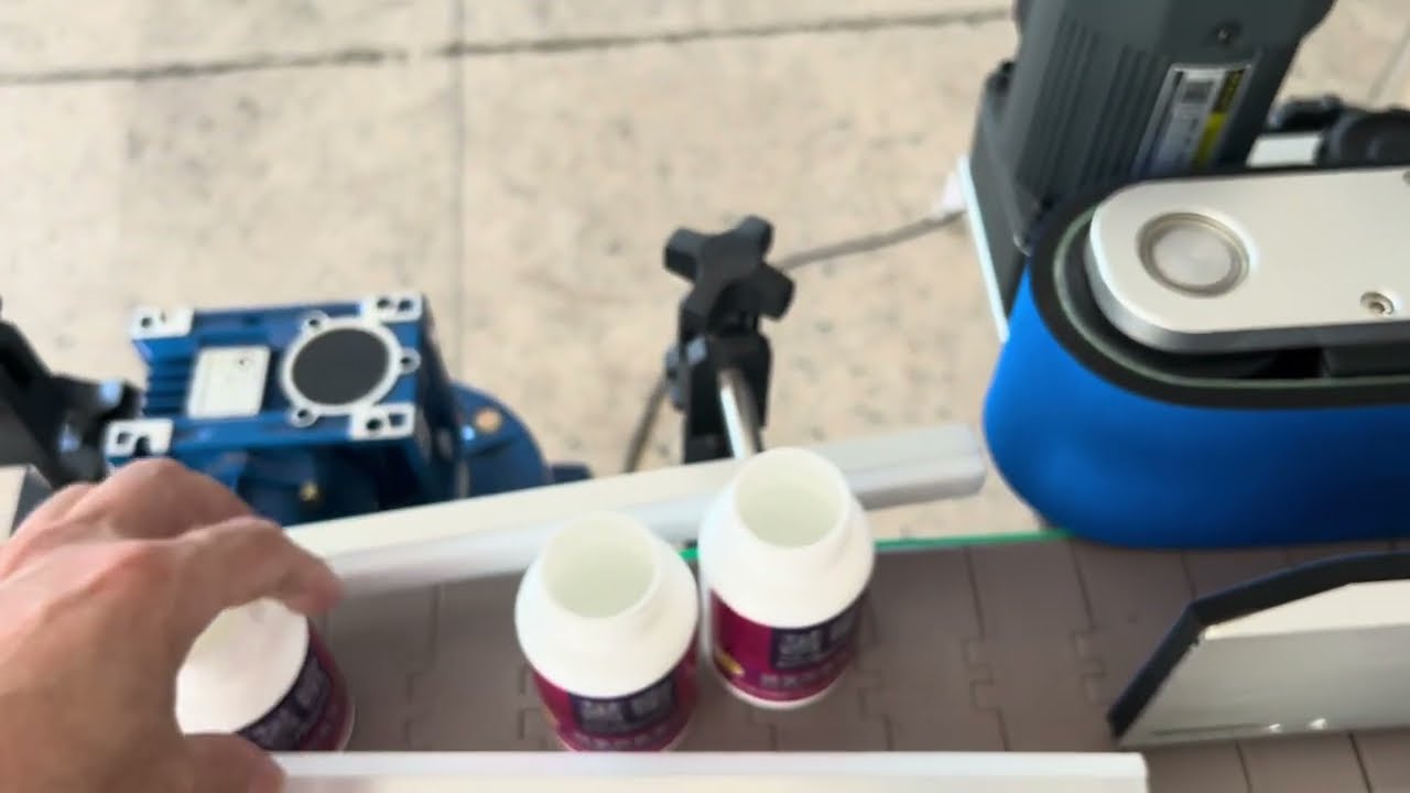 round bottle sticker label applicator 