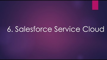 6. Salesforce Service cloud