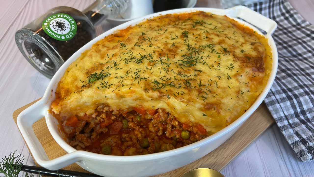 Zapiekanka pasterska - ziemniaczana z mięsem mielonym