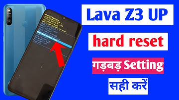 lava z3 phone full factory reset kaise kare | how to forget password format data