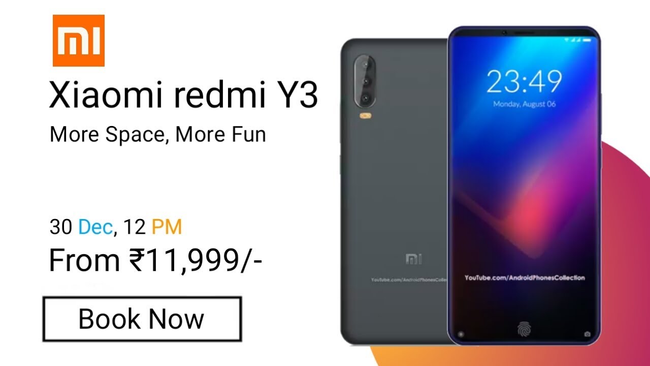 price of redmi y 3