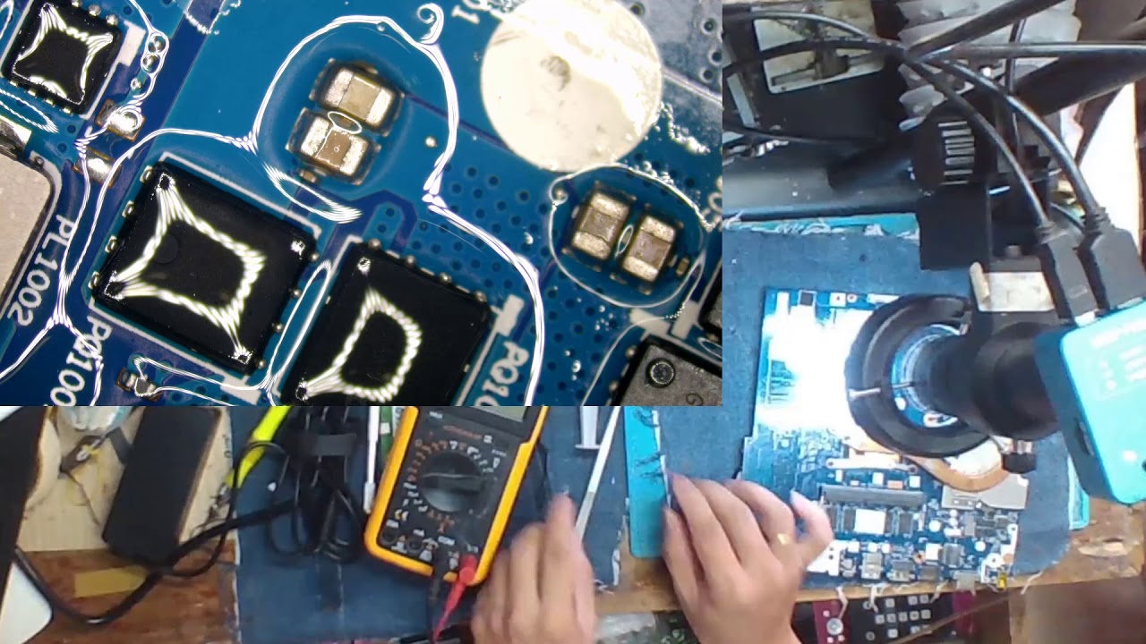 Laptop motherboard no power shorted 19V power rail YouTube