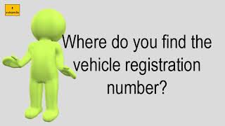 Where Do You Find The Vehicle Registration Number?