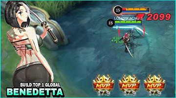 BENEDETTA BEST BUILD 2022 | INSANE DAMAGE | BUILD TOP 1 GLOBAL BENEDETTA | MLBB
