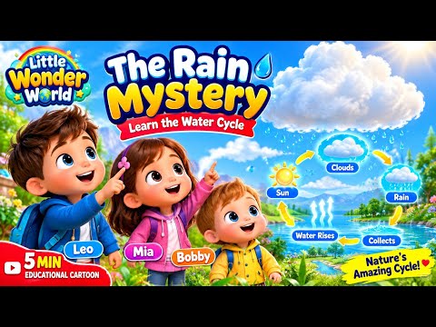 Why Does It Rain? 🌧️ | Learn About Rain & Weather for Kids | Leo, Mia & Bobby