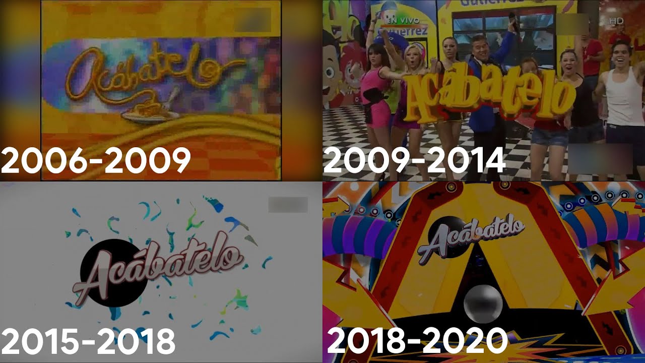 Acábatelo Evolución de todos los Intros/Openings (2006-2020)