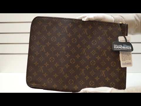 Louis Vuitton Poche Documents Monogram Portfolio Zip Folder 872474