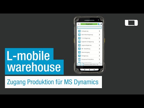 Zugang Produktion | L-mobile warehouse ready for MS Dynamics