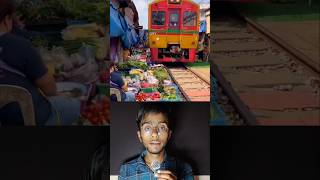 Inside the World’s Most Dangerous Market! 🚂 Thailand’s Umbrella Market 😱 #Shorts