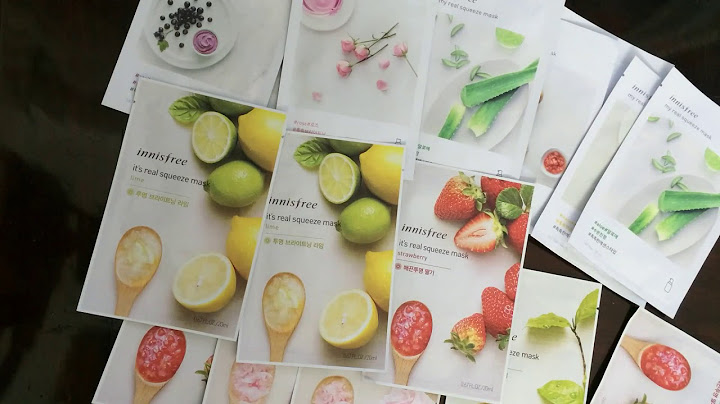 Hướng dẫn sử dụng mặt nạ innisfree