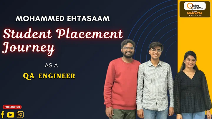 Incredible Success Story! Mohammed Ehtasaam Secures QA Engineer Role with QSPIDERS Hebbal!
