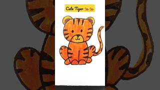 Very Easy Tiger Drawing In Few Seconds