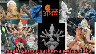 atharva art's colaba maghi ganpati painting 🎨