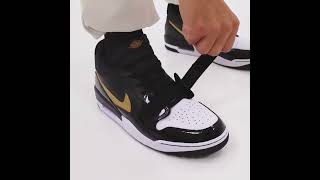 NIKE Air Jordan Legacy 312 Low Off Court Shoes Sneakers Men Shiny Black Gold White | JD Sports NIKE Air Jordan Legacy 312 Low Off Court Shoes Sneakers Men Shiny Black Gold White | JD Sports