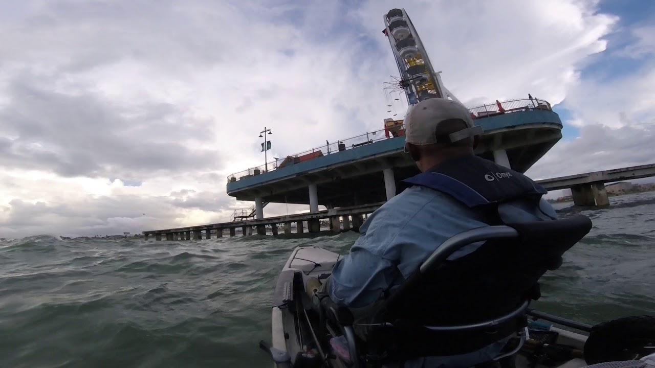 Trout Back To Back Galveston Pleasure Island Pier On Hooked Up Fishing 09/01/2018 YouTube