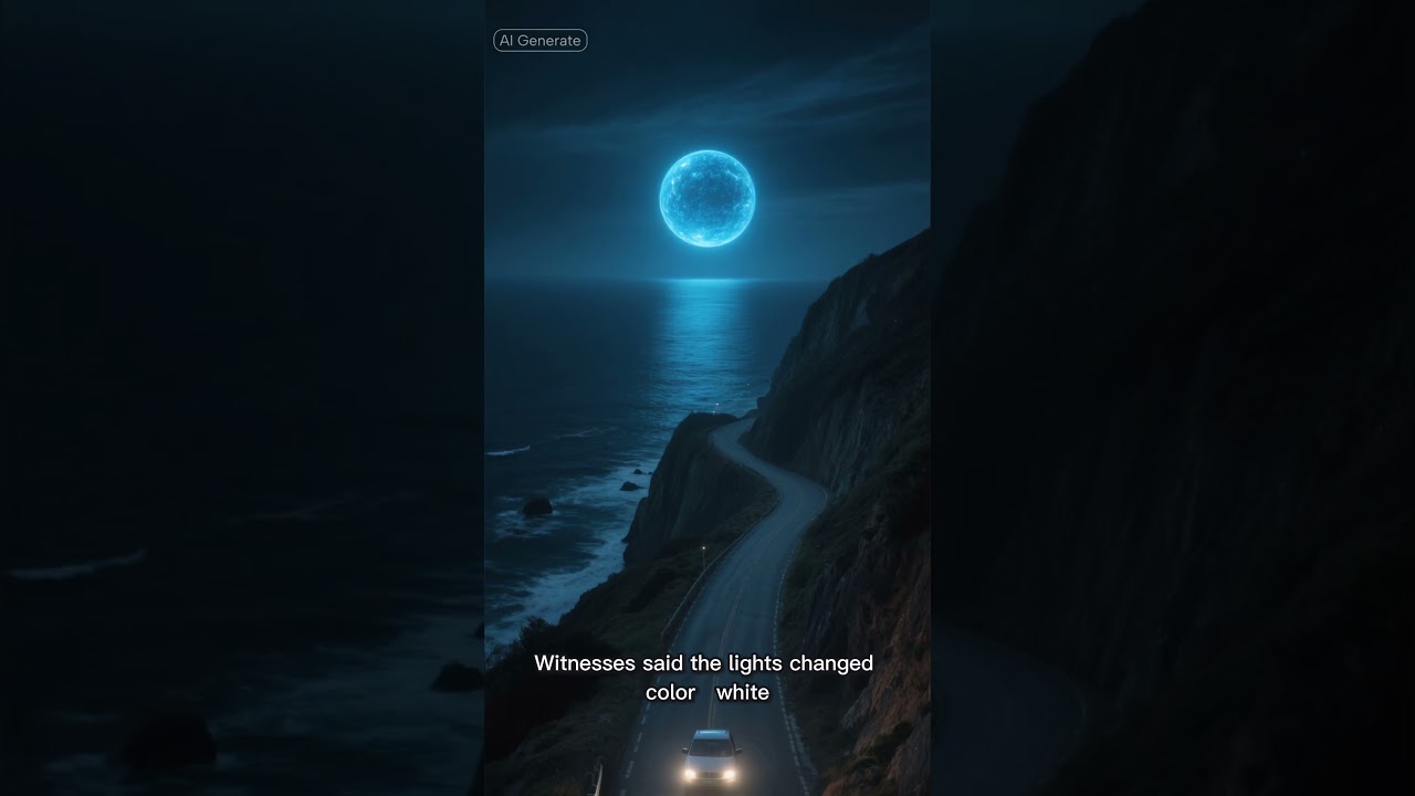 Lights rising from the ocean.#mystery #unexplained #terrifyingtales #UFO #alien