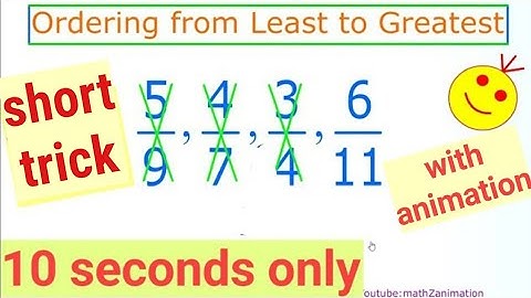 Ordering Fractions From Least to Greatest | How to Arrange Fractions in Ascending Order | Fractions