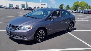 SOLD - USED 2014 Honda Civic 4DR CVT EX at Crown Honda Southpoint (USED) #CHS221700A
