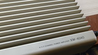 Sony XM-4040 amplifier measurement - YouTube