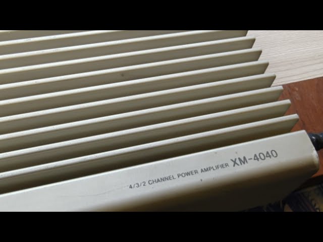 Sony XM-4040 amplifier measurement - YouTube