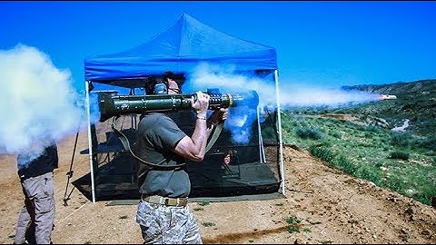 Firing a Round From the AT4 Rocket Launcher